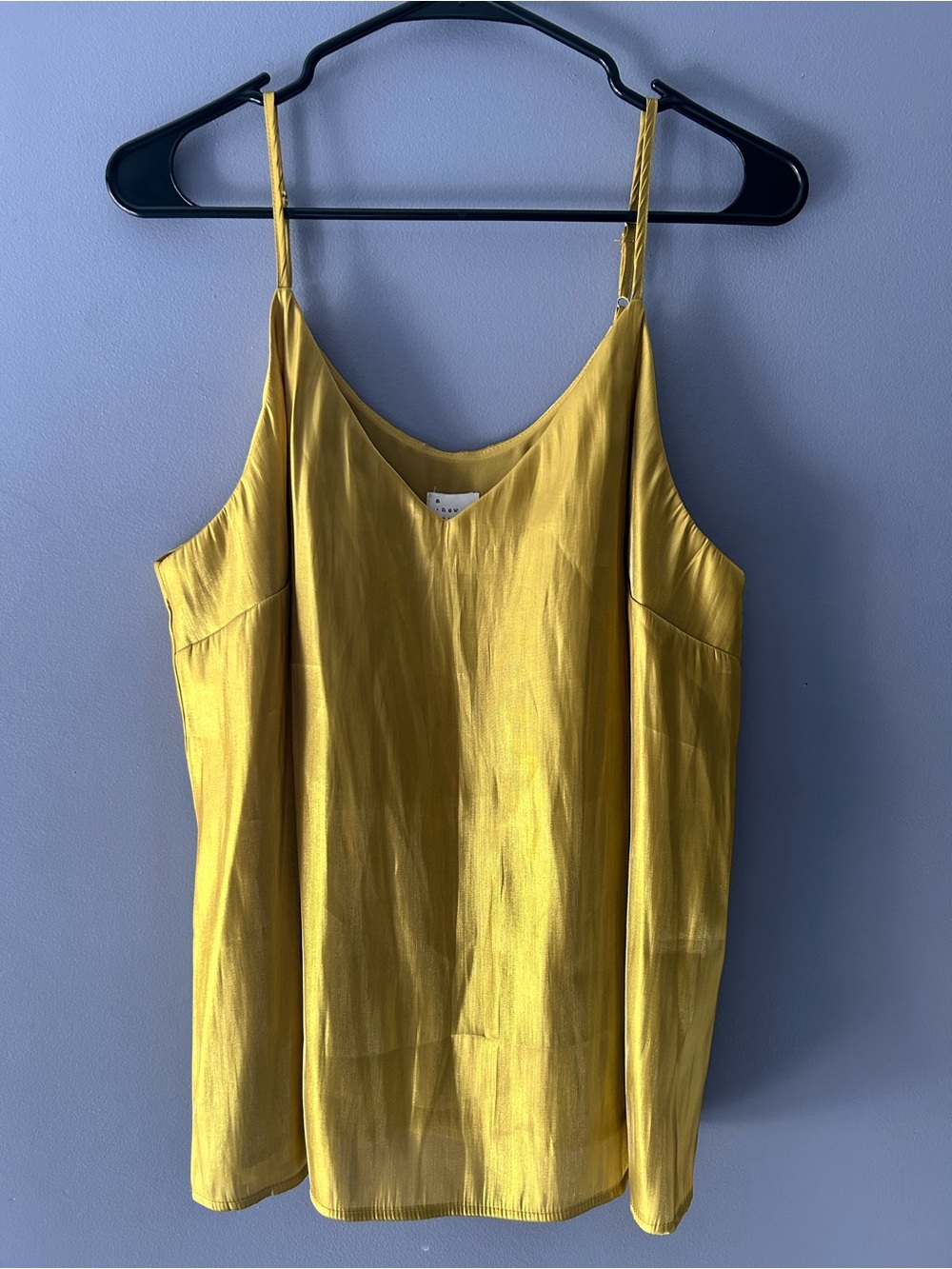 Lightweight Yellow Satin Cami Top - A New Day